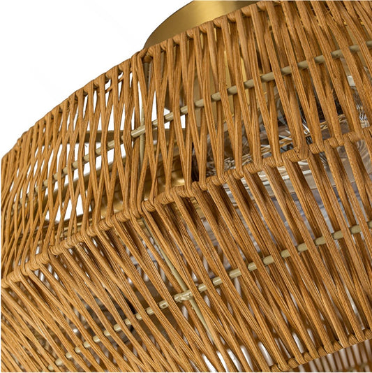 Rennnsan Boho Rattan Ceiling Light