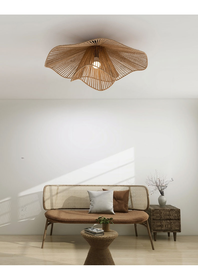 Akoni Hemp Rope Ceiling Light