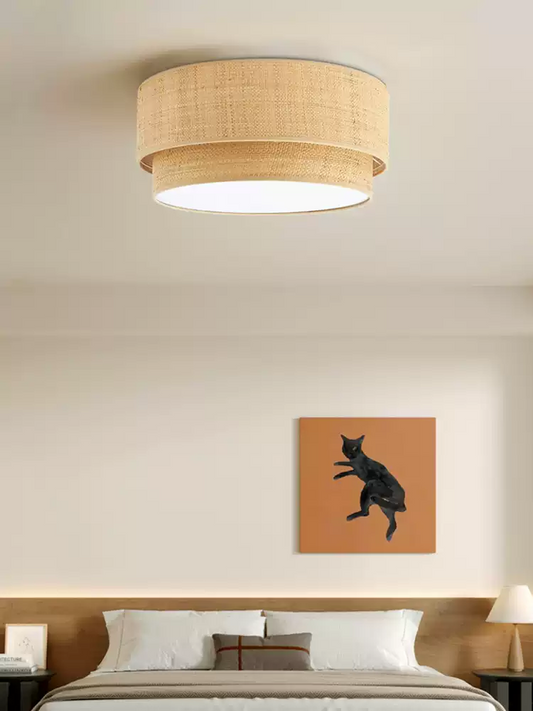 El Corte Wabi Sabi Jute Ceiling Light