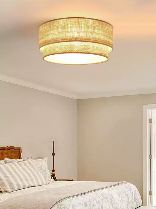 El Corte Wabi Sabi Jute Ceiling Light
