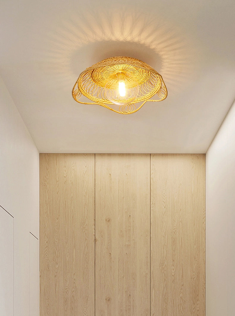 Havana Small Rattan Ceiling Light