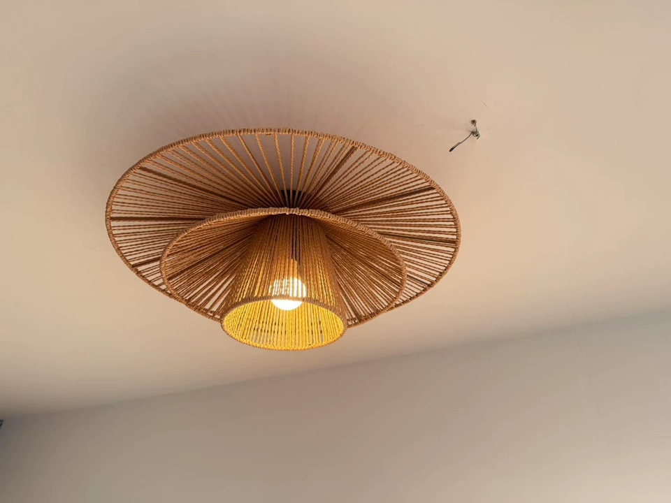 Levan 1 Light Hemp Rope Ceiling Light