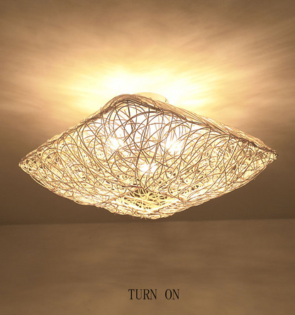 Japanese Square Flush Ceiling Light