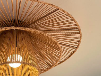 Levan 1 Light Hemp Rope Ceiling Light