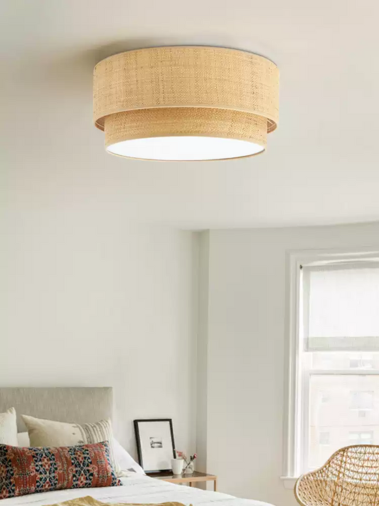 El Corte Wabi Sabi Jute Ceiling Light
