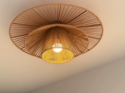 Levan 1 Light Hemp Rope Ceiling Light