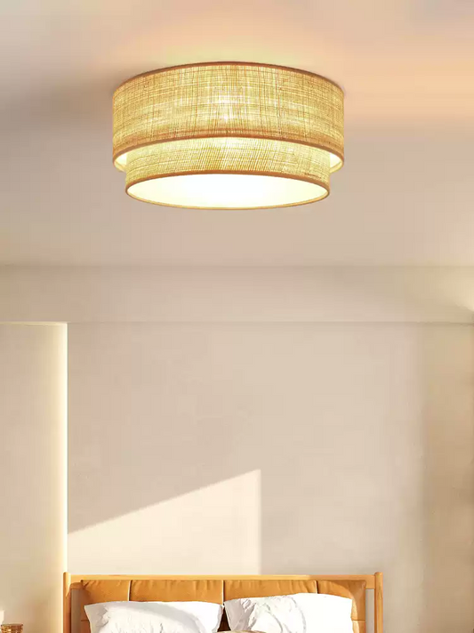 El Corte Wabi Sabi Jute Ceiling Light