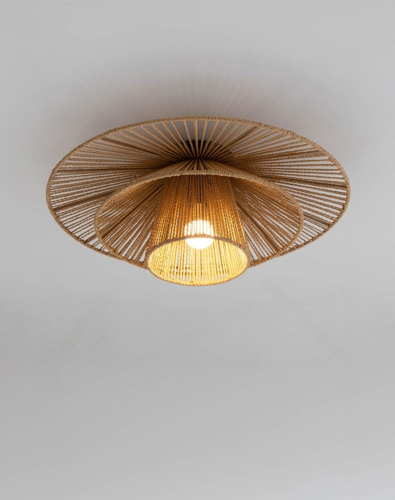 Levan 1 Light Hemp Rope Ceiling Light