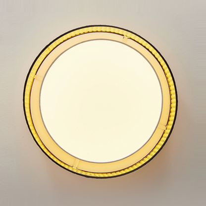 Alora Lyla Rattan LED Flush Ceiling Light