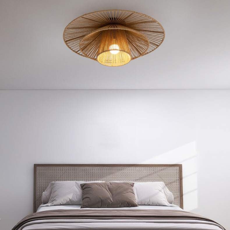 Levan 1 Light Hemp Rope Ceiling Light