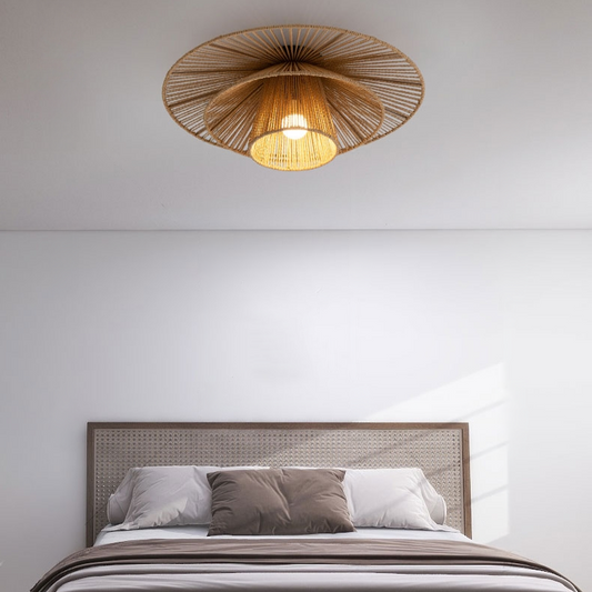 Levan 1 Light Hemp Rope Ceiling Light