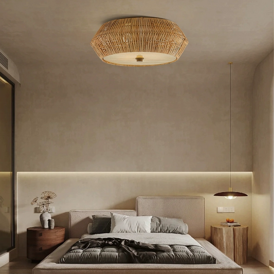 Brownell Rattan Ceiling Light