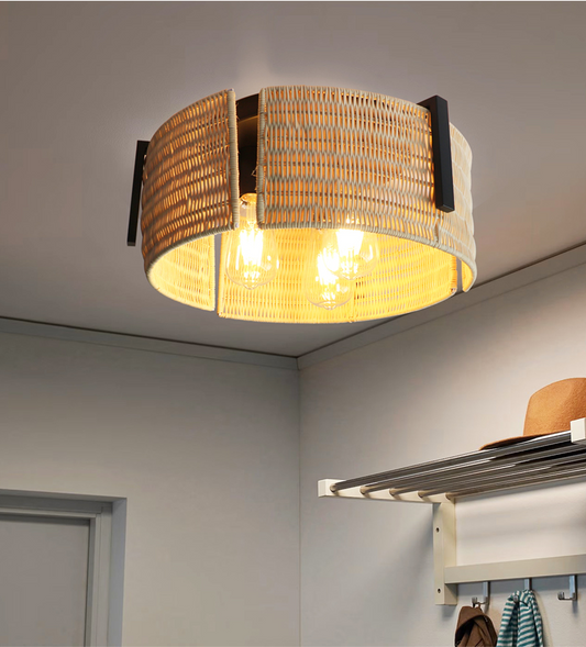 Grove Rattan Ceiling Light