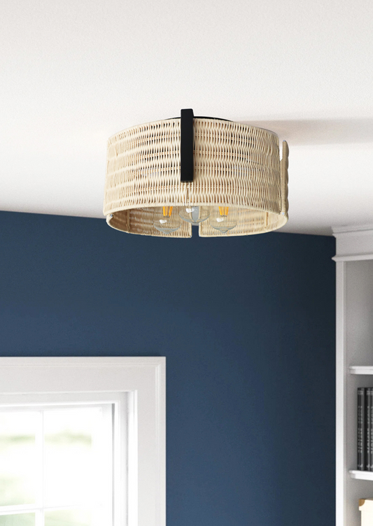 Grove Rattan Ceiling Light