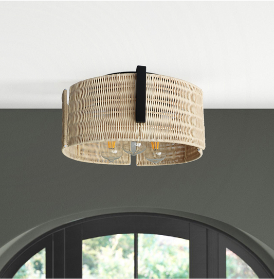 Grove Rattan Ceiling Light