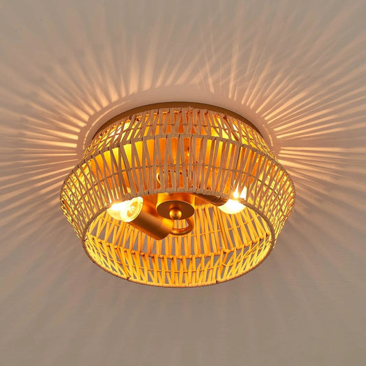 Cattleya Boho Rattan Ceiling Light