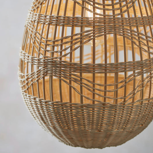 Shiri Small Wicker Bamboo Rattan Pendant Light