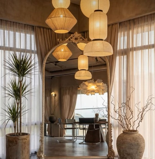 Set 3 Wabi Sabi Hourglass Pendant Light