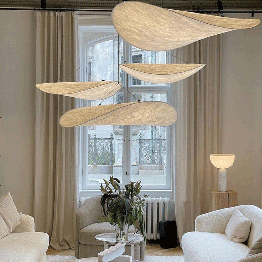 Wabi Sabi Silk Cloud Pendant Light