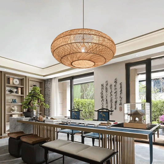 Sakura Rattan Cluster Pendant Light Shade
