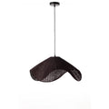 Adaya Black Wicker Pendant Light