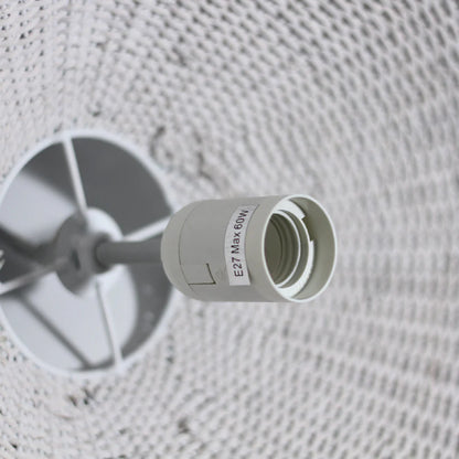 Adaya Rattan Pendant Light White Socket