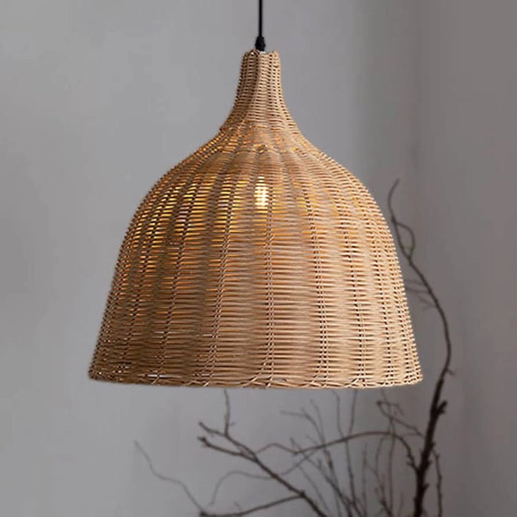 Bell Rattan Pendant Lights