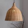 Allen and Roth Wicker Rattan Bell Basket Pendant Light
