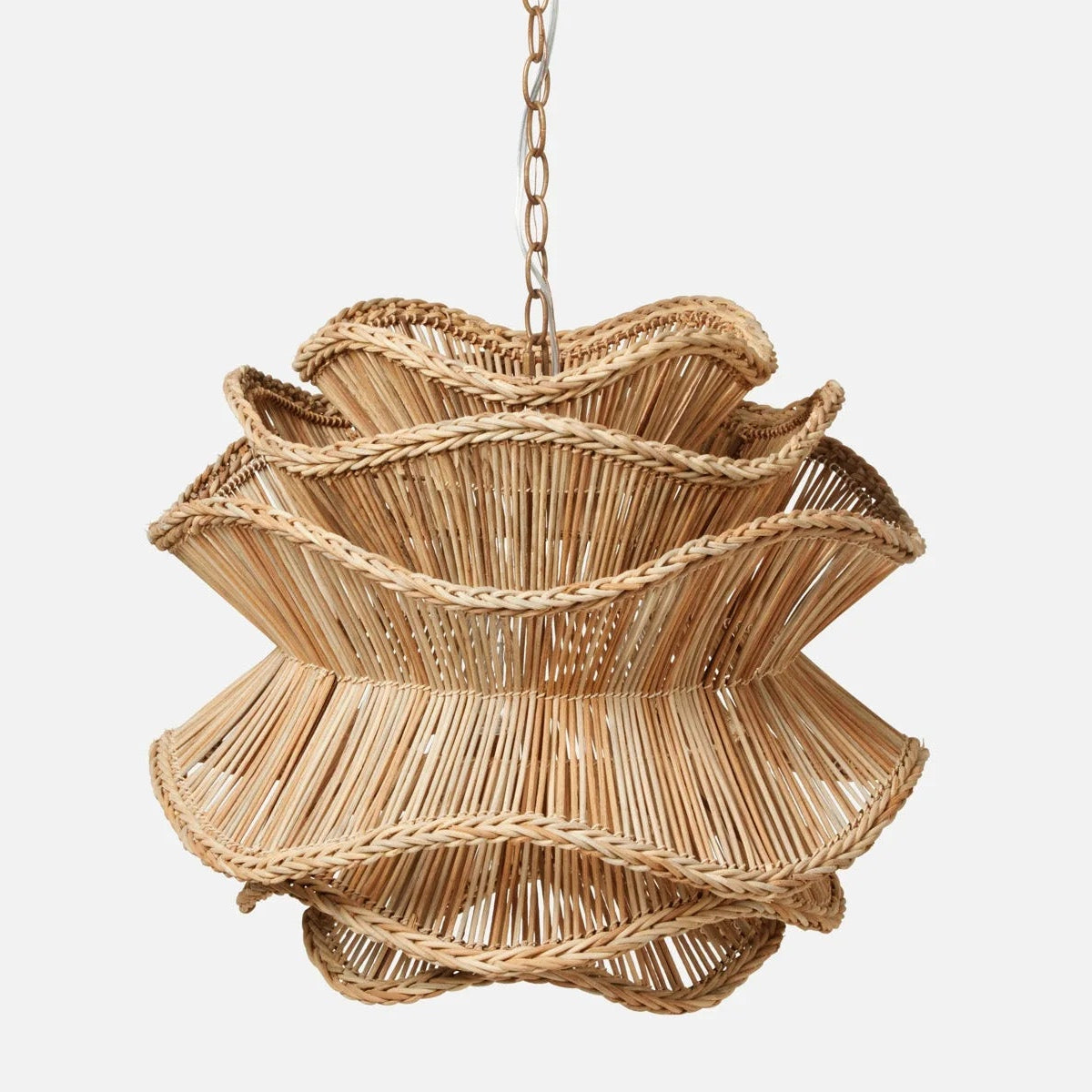 Alondra Rattan Wave Pendant Light Shade