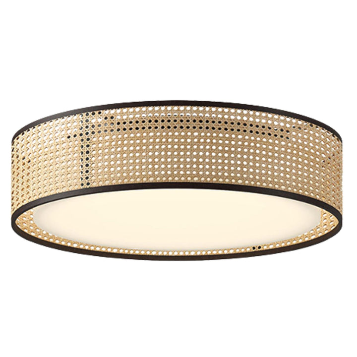 Alora Lyla Rattan Drum Light