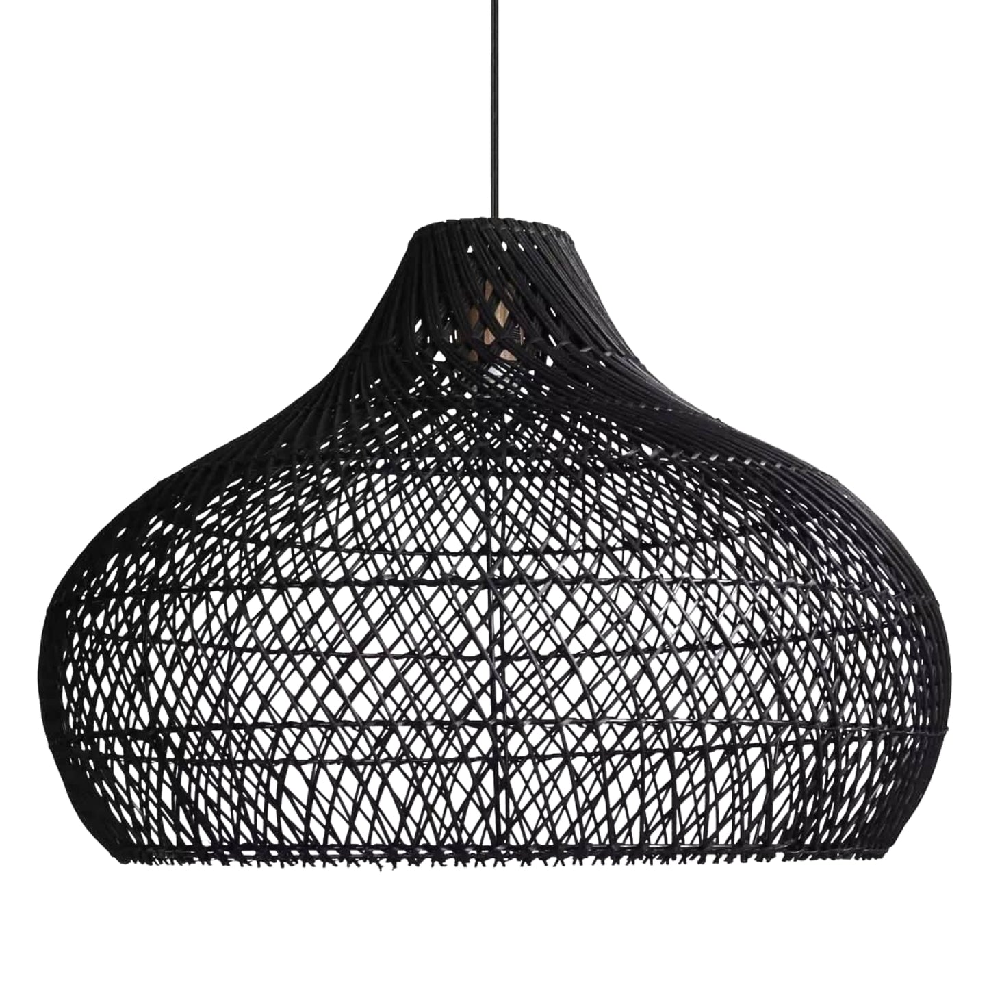 Anjani Natural Dome Rattan Pendan Light