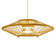 Antique Round Bamboo Pendant Light