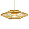 Antique Round Bamboo Pendant Light