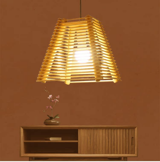 Arana Bamboo Pendant Light Effect