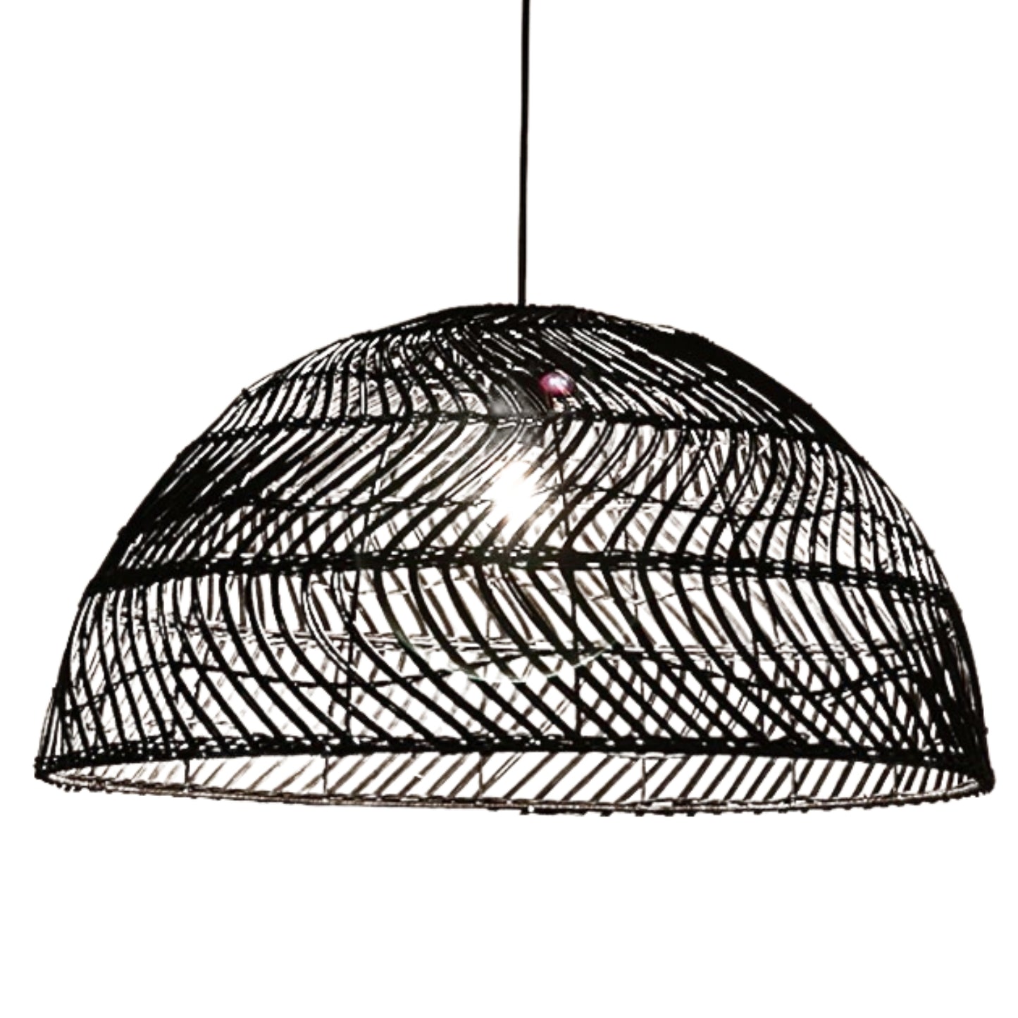 Archer Black Rattan Pendant Light Shade