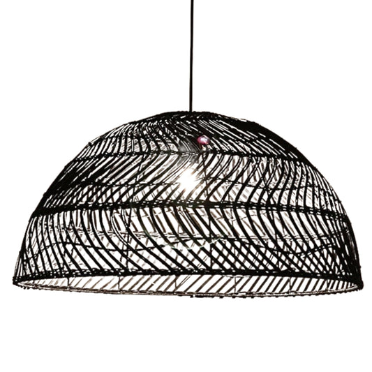 Archer Black Rattan Pendant Light Shade