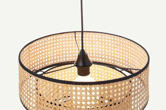 ArcoMead Tiered Rattan Pendant Light
