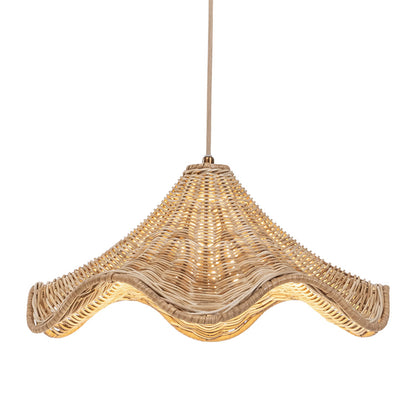 Ariel Rattan Wave Pendant Light Shade