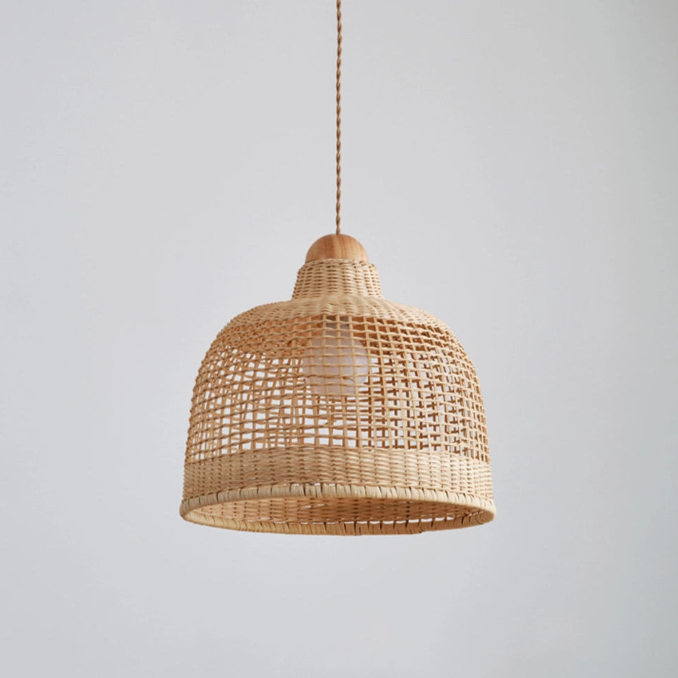 Arturesthome Rattan Small Basket Weave Pendant Light Shade