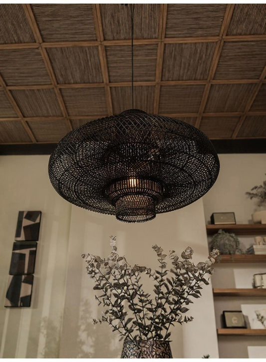 Organo Woven Bamboo Pendant Light