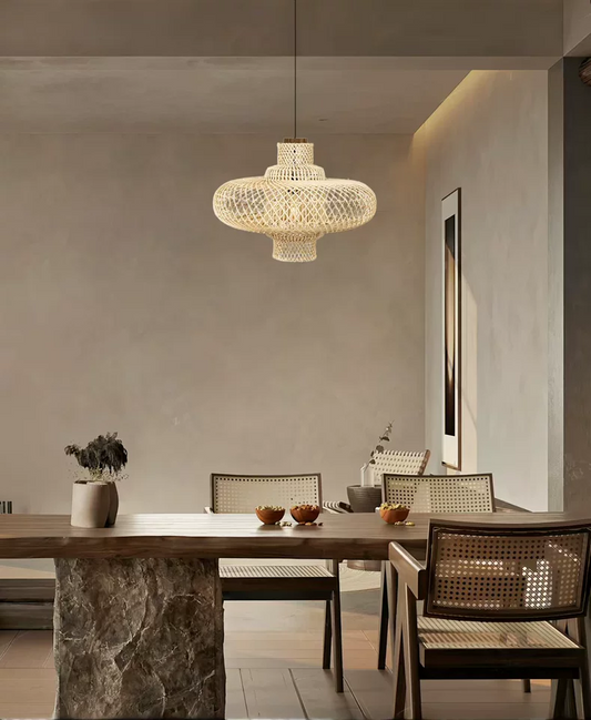 Organo Woven Bamboo Pendant Light