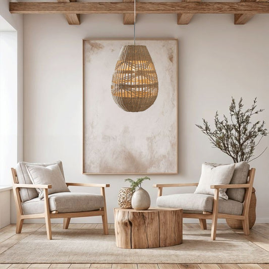 Shiri Wicker Bamboo Rattan Pendant Light