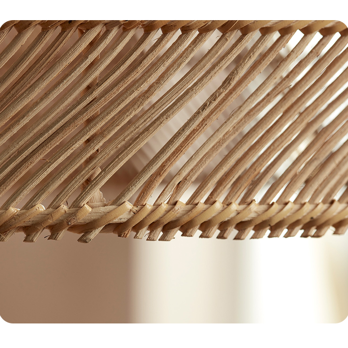 Cocoa Rattan Pendant Light