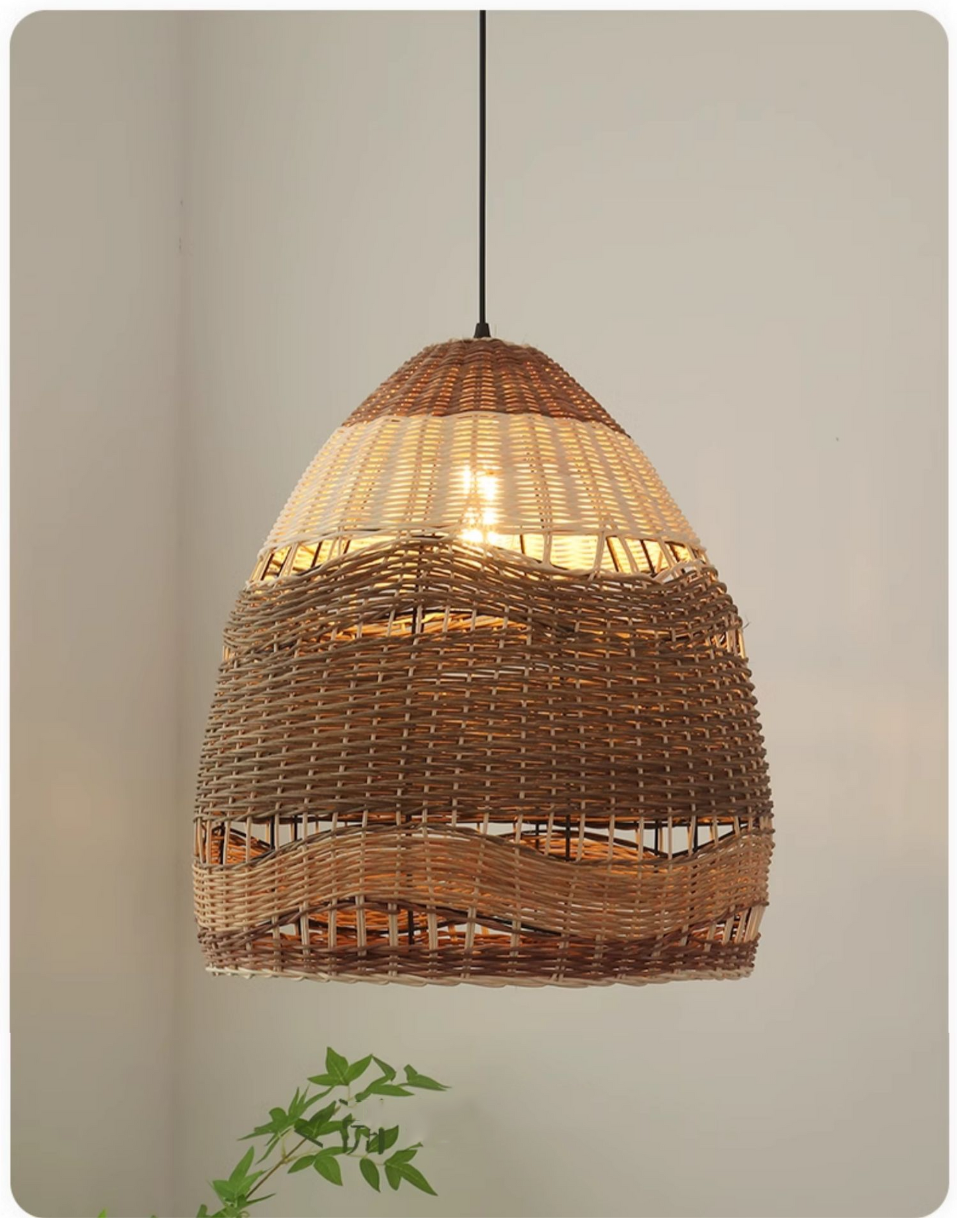 Pantalla Wicker Rattan Pendant Light