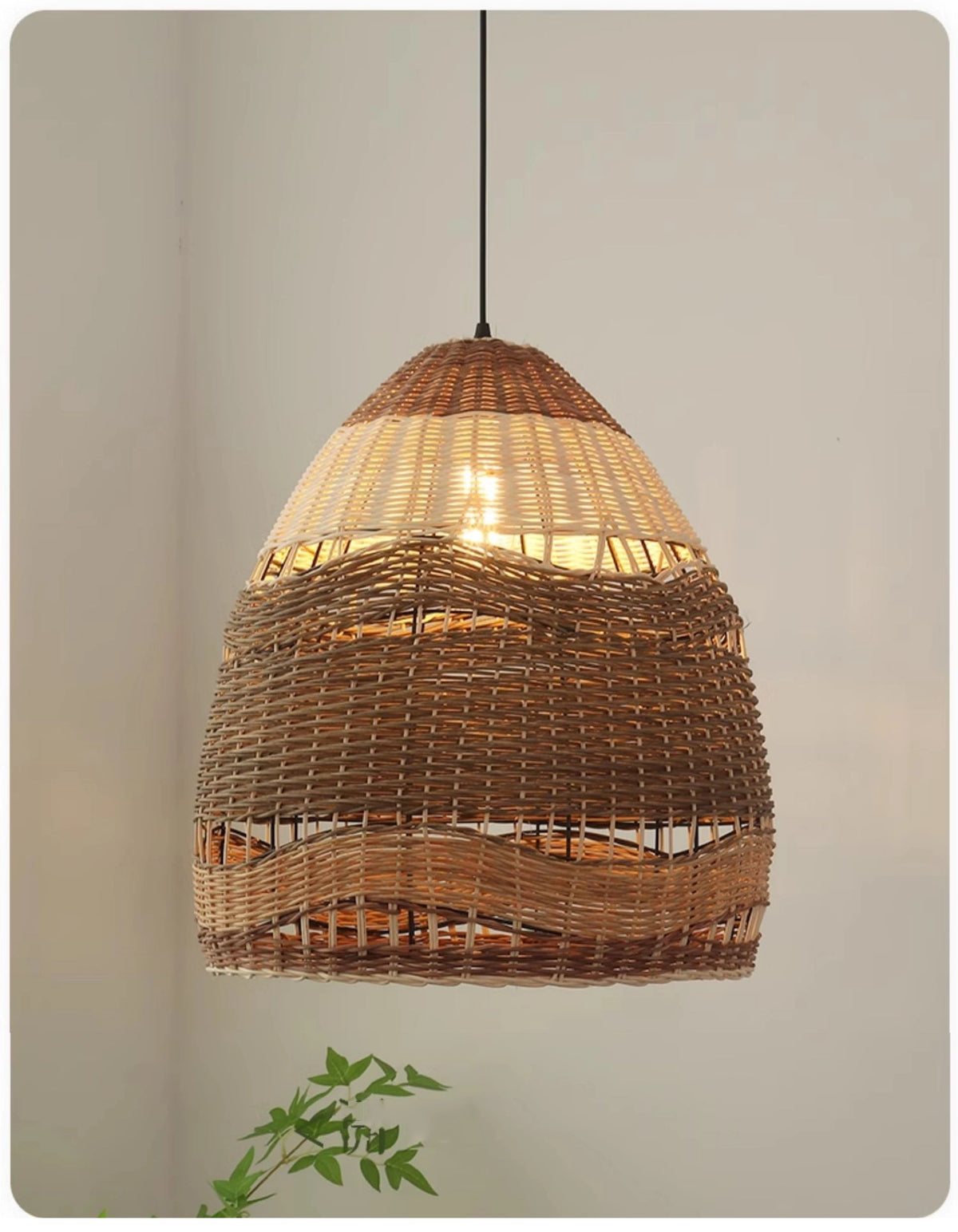 Pantalla Wicker Rattan Pendant Light