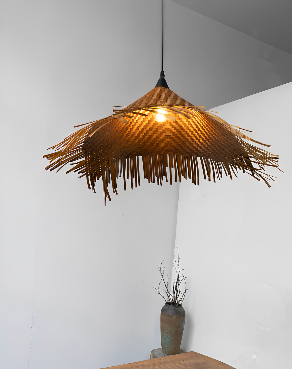 Tawee Wicker Bamboo Pendant Light