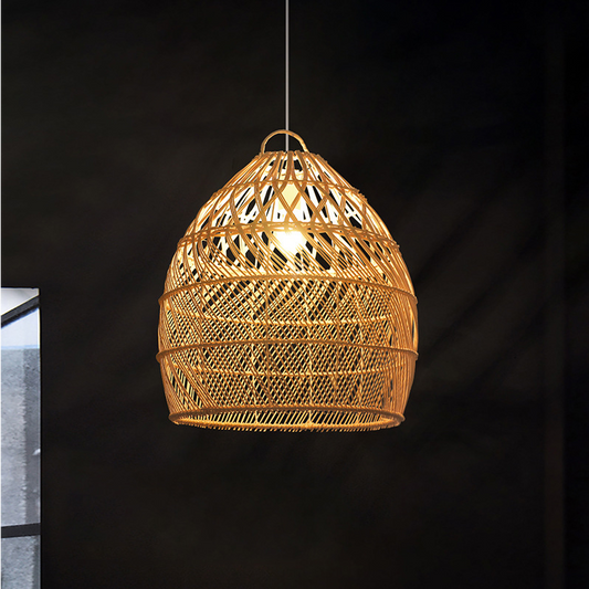 Perio Basket Rattan Pendant Light