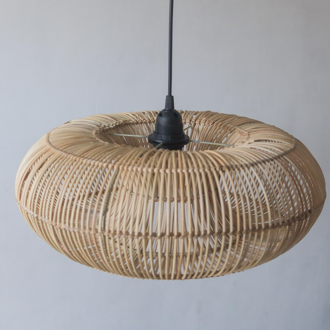 Donut Rattan Pendant Light