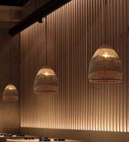 Pantalla Wicker Rattan Pendant Light