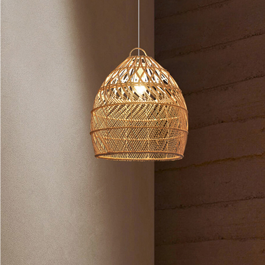 Perio Basket Rattan Pendant Light